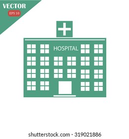 hospital vector icon 