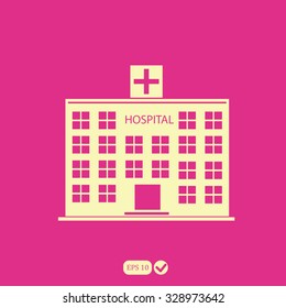 hospital vector icon 