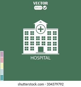 hospital vector icon 