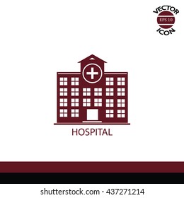 hospital vector icon 