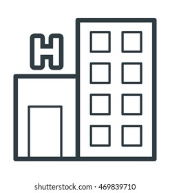 Hospital Vector Icon