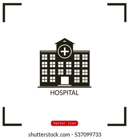hospital vector icon 