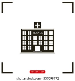 hospital vector icon 