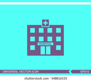 Hospital vector icon.