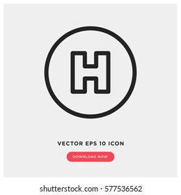 Hospital vector icon