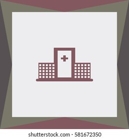 Hospital Vector Icon.