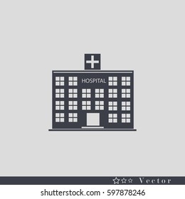 hospital vector icon 