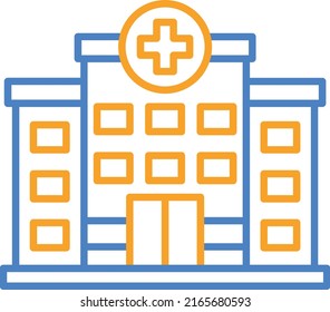 Hospital vector icon. Can be used for printing, mobile and web applications.
