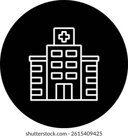 Hospital vector icon. Can be used for printing, mobile and web applications.