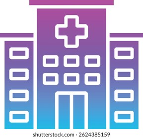 Hospital vector icon. Can be used for printing, mobile and web applications.
