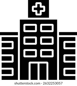 Hospital vector icon. Can be used for printing, mobile and web applications.