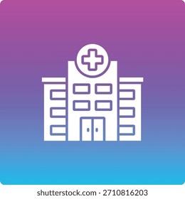 Icono de Vector hospitalario. Se puede utilizar para aplicaciones de impresión, móviles y de Web.