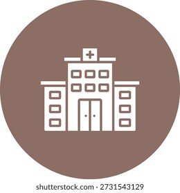 Icono de Vector hospitalario. Se puede utilizar para aplicaciones de impresión, móviles y de Web.