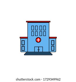 Hospital vector icon for eps 10