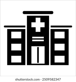 hospital vector icon line template