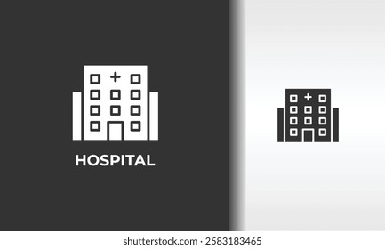 Hospital Vector, Icon Or Logo Sign Isolated Symbol Illustration