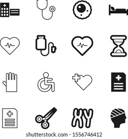 hospital vector icon set such as: countdown, physician, damage, disabled, wheel, liquid, color, ambulatory, counter, disable, cut, sick, scissor, head, transportation, shadow, accessible, face