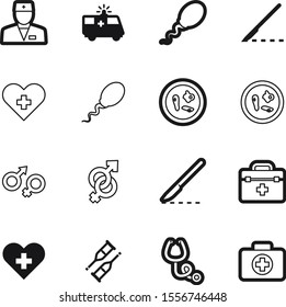 hospital vector icon set such as: medication, crutches, beautiful, trendy, fitness, switzerland, briefcase, box, flag, cardiology, vehicle, bag, injury, diagnosis, transport, car, drug, specialist