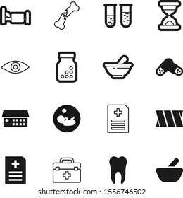 hospital vector icon set such as: vision, blood, minute, baby, time, dog, pills, cure, timer, womb, case, unborn, flow, aspirin, bones, umbilical, architecture, broken, hygiene, finger, logo