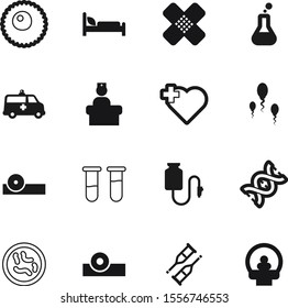hospital vector icon set such as: evolution, pain, transport, genetic, heart, woman, infection, police, package, beaker, eye, crutch, microscopic, mirror, professional, magnetic, band, 3d, sperm