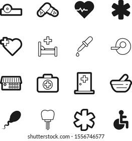 hospital vector icon set such as: disable, beat, kit, patient, ophthalmology, bowl, room, science, flag, people, conception, chemistry, architecture, person, optometry, trendy, metal, 3d, implant