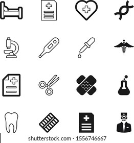 hospital vector icon set such as: teeth, accident, clean, analysis, paramedic, pills, strand, scientist, simple, barber, pharmaceutical, temperature, urgent, structure, experiment, pain, beaker, tool