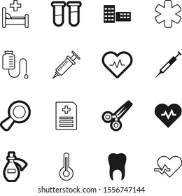 hospital vector icon set such as: loupe, town, clipboard, graphic, construction, urban, insignia, element, fitness, transparent, tailor, macro, bed, web, tooth, ems, detective, treatment, diagnosis