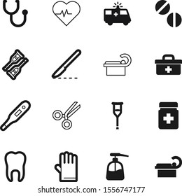 hospital vector icon set such as: ekg, service, emergency, surgical, pair, work, knife, case, dent, toothache, shape, handle, diagnosis, drop, scissor, package, treatment, dentist, physician, surgeon