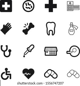 hospital vector icon set such as: procreation, silhouette, diagnostic, emergency, bottle, rubber, sex, heartbeat, microscopic, invalid, eyedropper, cardiogram, maid, diagnosis, seat, pulse, injury