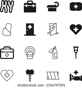 hospital vector icon set such as: bottle, crutch, poison, clinical, tooth, chromosome, teeth, genetic, chromosomes, paper, genome, sex, art, blue, stomatology, engineering, celebration, structure