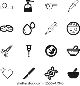 hospital vector icon set such as: fracture, work, hand, damage, surgery, technology, tablet, color, womb, measurement, chemistry, female, hygiene, clean, baby, dna, pump, steel, scale, crutches