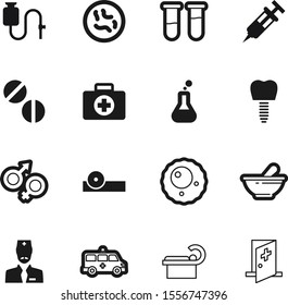 hospital vector icon set such as: round, ophthalmology, men, person, infertility, tablet, green, boy, hiv, orange, scientific, oculist, physician, metal, flask, study, immunization, beaker, optometry