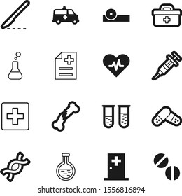 hospital vector icon set such as: occupation, hand, police, eye, concept, healthcare, injury, break, case, van, office, vehicle, stem, dna, briefcase, needle, optometry, strong, tube, ophthalmologist