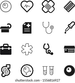 hospital vector icon set such as: sample, building, eyedropper, fitness, magnetic, girl, tablet, bag, pain, love, aid, report, caduceus, lady, tomography, pulse, cardiogram, man, cardiac, kit, beat