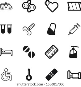 hospital vector icon set such as: tool, blood, relax, police, invalid, patient, travel, ambulance, seat, band, flag, signs, boy, capsule, vial, traffic, gender, male, circle, disabled, prescription