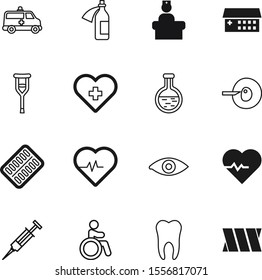 hospital vector icon set such as: handicapped, green, office, pills, button, object, gauze, beaker, tool, experiment, app, science, wound, hygiene, tooth, vision, eye, police, bandaged, chemical