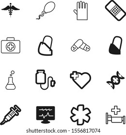 hospital vector icon set such as: hotel, glove, fertilization, art, shadow, treatment, bed, pain, experiment, flask, outline, office, room, monitor, laboratory, study, plaster, vaccine, research