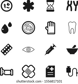 hospital vector icon set such as: clinical, sand, molecule, genetic, paramedic, bag, clock, vaccine, transfusion, pain, pair, pack, bowl, dentist, dental, rounded, patch, gloves, tool, set, dent