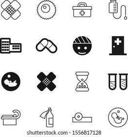 hospital vector icon set such as: occupation, round, prenatal, ophthalmology, color, scan, outline, architecture, set, bank, eyesight, woman, red, bandaged, cure, drop, oculist, vitamin, ovum