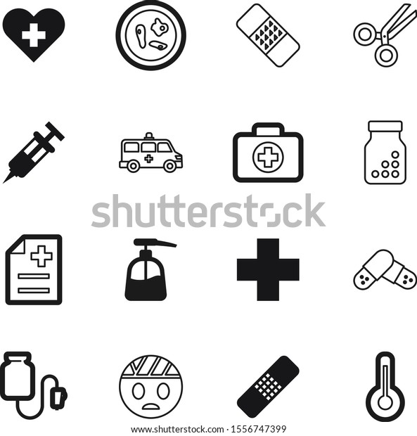 hospital vector icon set such as: washing,\
disease, nurse, bandaged, packaging, cold, cleaning, eye, outline,\
mold, protection, instrument, man, fitness, pump, case, band,\
style, clip,\
clipboard