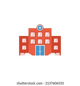Vektorgrafik des Krankenhauses, Symbol für Krankenhäuser, Medizinische Symbol