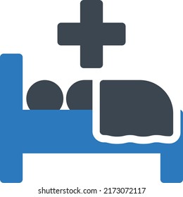 Hospital Vector illustration on a transparent background.Premium quality symbols.Glyphs vector icon for concept and graphic design.