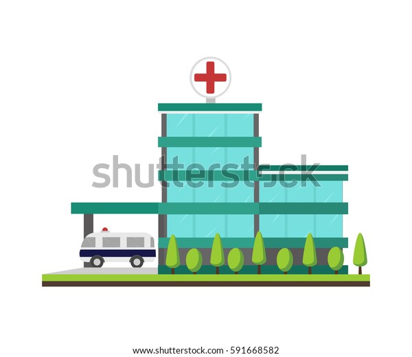 Hospital Vector Illustrator Stock Vector (Royalty Free) 591668582 ...