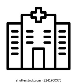 Vektorgrafik-Design des Krankenhauses
