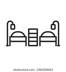 Hospital Ward icon design for personal commercial use