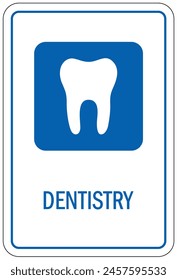 hospital way finding door sign dentistry