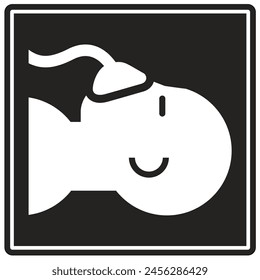 Hospital way finding sign anesthesia