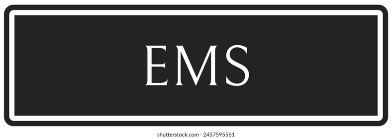 Hospital way finding sign emergency medical service (EMS)