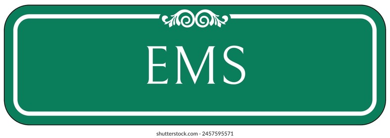 Hospital way finding sign emergency medical service (EMS)