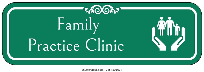 Hospital way finding sign family practical clinic